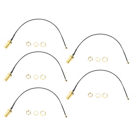 SMA-Buchse auf uFL/IPEX-Adapterkabel für Funkantenne, 20 cm, Messing