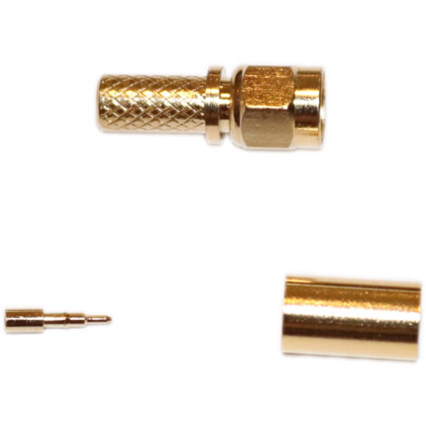SMA-M Stecker auf H155 gecrimpt