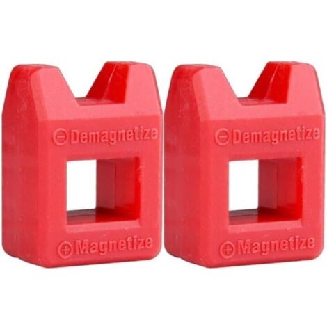 Smagnetizzatore magnetico rosso per punte da cacciavite, utensili magnetici affidabili per viti (2)