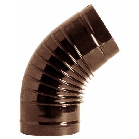Smalbo GOMITO A 45° PER STUFA Col. Marrone Ø cm. 14 12 PZ
