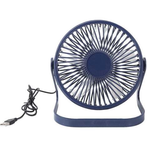 Small Air Circulator Fan 2 Adjustable Speed Blue Portable Rechargeable USB Desk Tabletop Cooling Fan for Dormitory Outdoors 6in