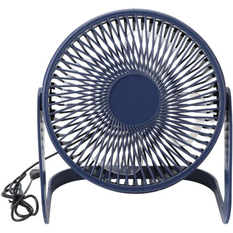 Small Air Circulator Fan 2 Adjustable Speed Blue Portable Rechargeable USB Desk Tabletop Cooling Fan for Dormitory Outdoors 8in
