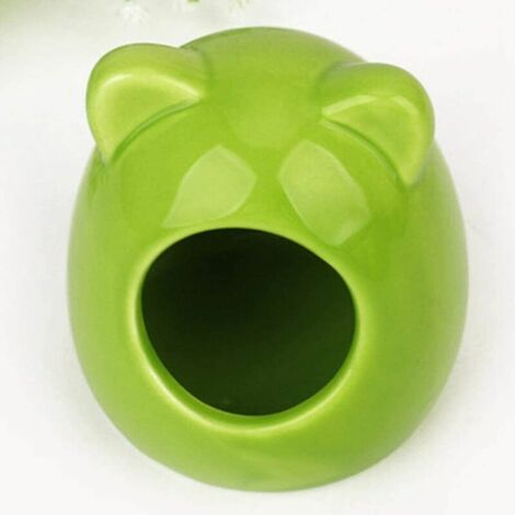 Small Animal House, Nid de Cachette en Céramique pour Hamster, Bain pour Bébé pour Gerbilles Rat Hamster Chinchilla (Couleur Aléatoire)