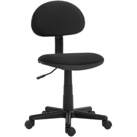 Small Armless Office Chair - Black