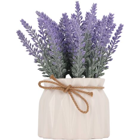 Small Artificial Plants Pots Mini Fake Potted Plants Ornament Indoor Outdoor Home Decor 7146C 02 Pleated Vase