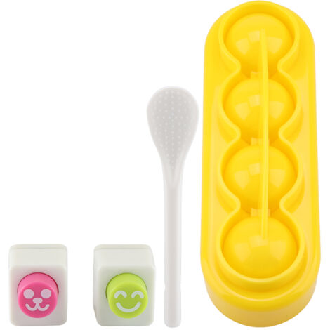 Small Ball Shape Food grade PP Material DIY Handicraft Rice Roll Bento Mold with Spoon