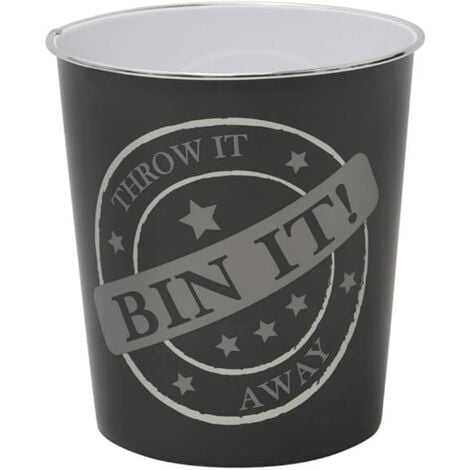 Small Bin It Waste Paper Bin, Dark Grey