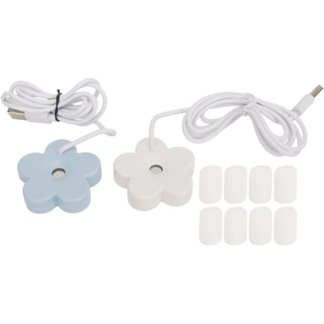 Small Flower USB Humidifier Creative Cute Atomization Mist Maker Portable Waterproof Air Humidifier White Blue