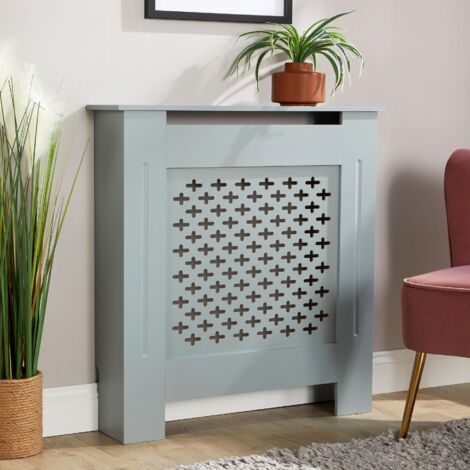 Small Grey Radiator Cover MDF Wooden Home Decorative Modern Furniture Design