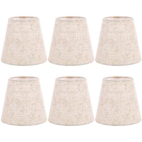 Small Lamp Shade Clip on Bulb Set of 6 for Table Chandelier Wall Lamp--