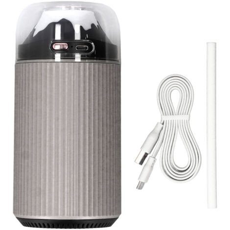 Small Night Light Humidifier 300ml Portable Mist Sprayer 2 in 1 Mini USB Car Humidifier With Night Light for Office 5V Gray