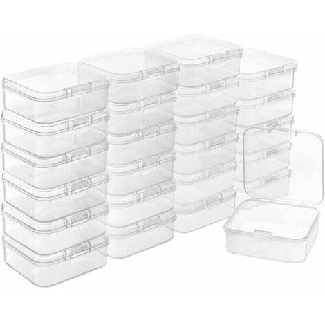 Small plastic storage boxes, storage boxes, 10-pack storage boxes for small parts, small storage boxes, transparent plastic box, plastic box, multi-purpose storage box