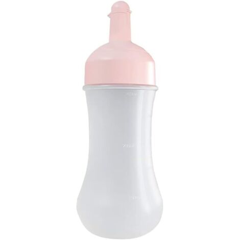Small Portable Reusable Plastic Condiment Bottle with Graduation for Grilling Olive Oil and Seasoning