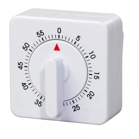 Small Square Pendulum Mechanical Timer, 60 Minutes/1 Hour Portable, No Battery Required for Rotation Control LOY