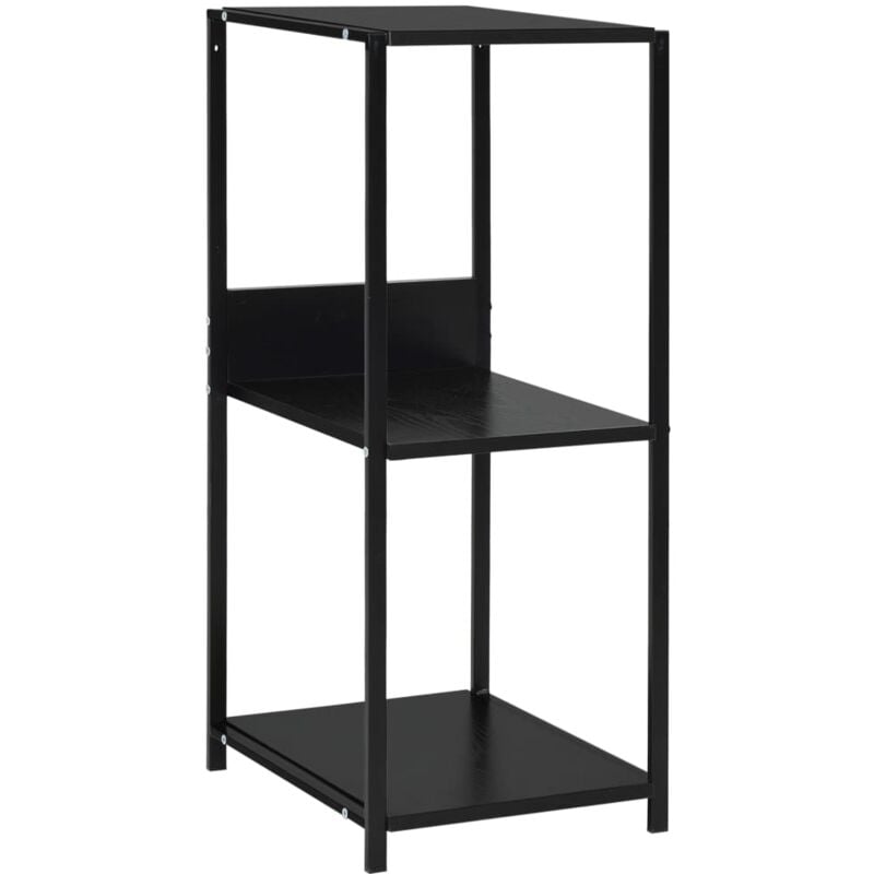 Vidaxl - Small Straight Book Shelf Black 33.5x39.6x79.7 cm Engineered Wood