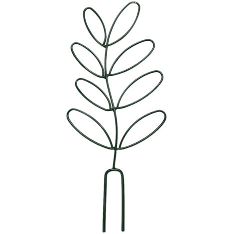 Small Trellis for Potted Plants Wrought Iron Leaf Shape Garden Trellis for Indoor Outdoor Decorative Climbing Plants Support Trellis for Vines Roses