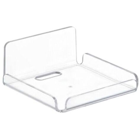 Small Wall Shelves Floating Shelves, Mini Hanging Shelves, No Drilling Acrylic Self Adhesive Shelves for Bathroom, Living Room, Bedroom, Kitchen, Office (Square)