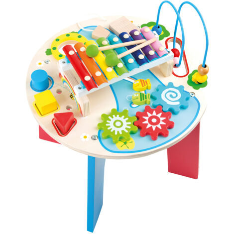 Smallfoot Motorik- und Musiktisch 2 in 1 10321 Mehrfarbig Kinderinstrument