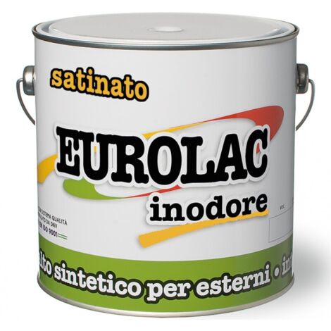 SMALTINO EUROLAC SATINATO 100ML NERO
