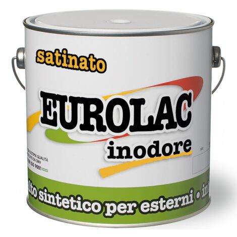 SMALTINO EUROLAC SATINATO 100ML NERO