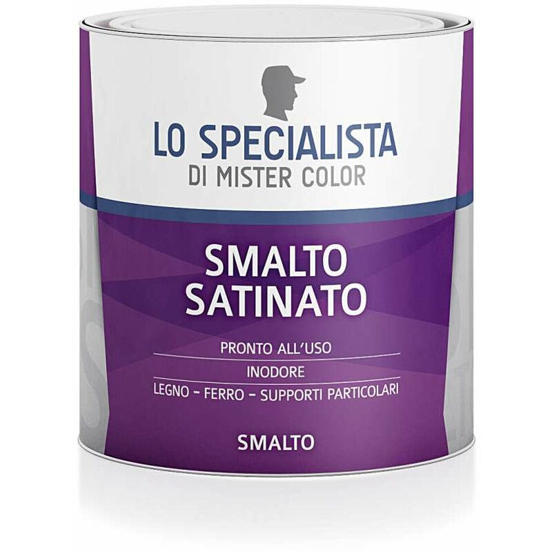 Lo Specialista - Smalto Satinato Nero 0,5 l