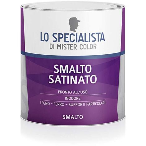 SMALTO ACQUA SATINATO ROSSO LT0,5  | PZ