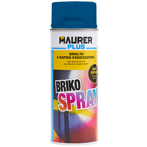 Smalto Acrilato Briko Spray Maurer 400 ml Blu Segnale Ral5005 conf. 6 Pz