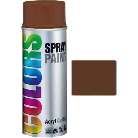 EUROPEAN AEROSOLS Smalto acrilico COLORS RAL 8011 MARRONE NOCE 400 ML