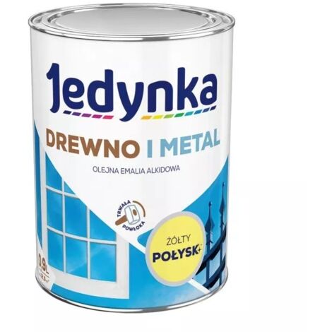 Smalto alchidico per legno e metallo giallo 0,9L - 5EMAL.ŻÓJ0.9