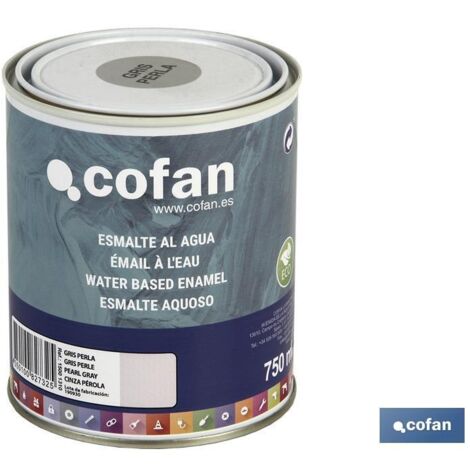 Smalto all'acqua (750 Ml) Grigio Perla Lucido