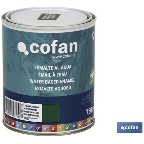 Smalto all'acqua (750 Ml) Verde Prateria Satinato