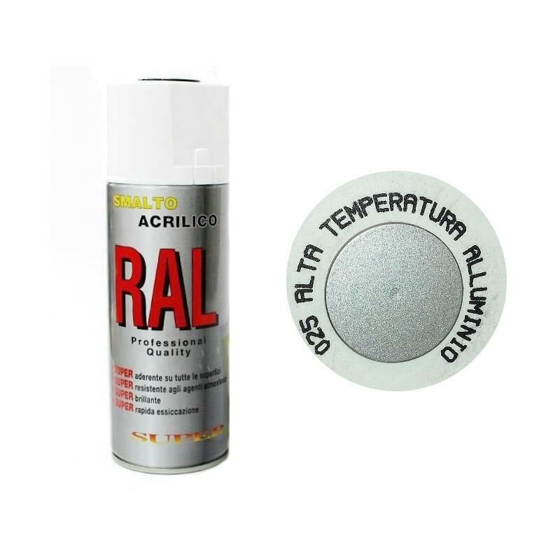 Bomboletta Spray Alta Temperatura Alluminio 600 Rapida Essiccazione...