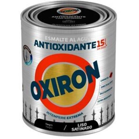 Smalto antiossidante Titan Oxiron all'acqua Smooth Satin  750 ml - Negro