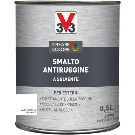 SMALTO ANTIRUGGINE 500ML BRILL. BASE PASTEL.