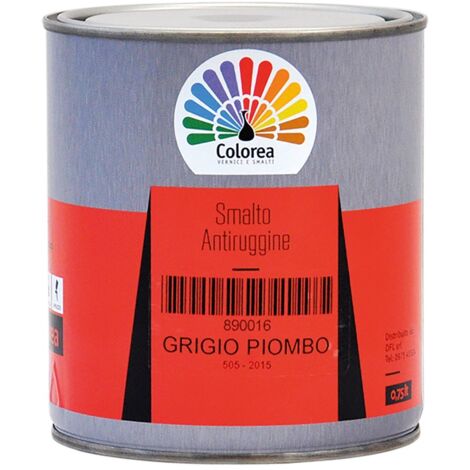 Smalto Antiruggine 'Colorea'  Lt. 0,750 Antracite Cf. 6 Pz