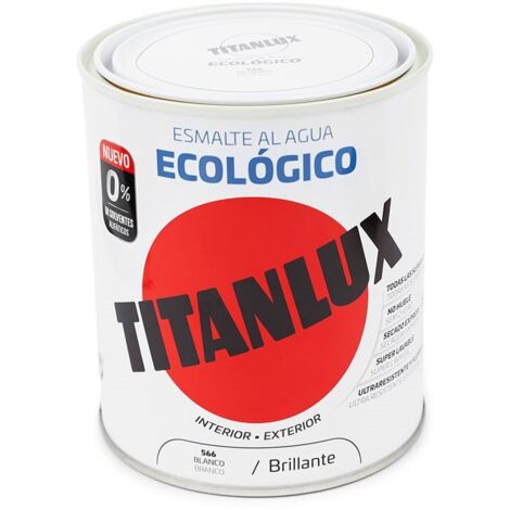 Smalto Bianco Lucido Ecologico all'Acqua 750ml Titanlux 00T056634