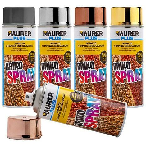 Smalto Briko Spray Maurer 400 ml Bumper Nero per Paraurti, Fascioni, Spoiler 6Pz