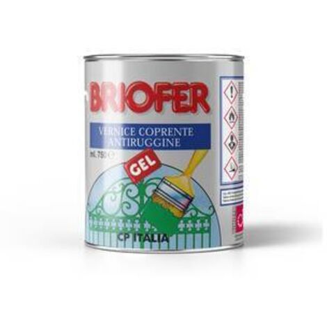 SMALTO BRIOFER ANTIRUGGINE GEL  0,75L BIANCO PERLA