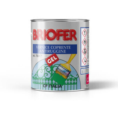 SMALTO BRIOFER ANTIRUGGINE GEL 0,75L ROSSO OSSIDO 6 PZ