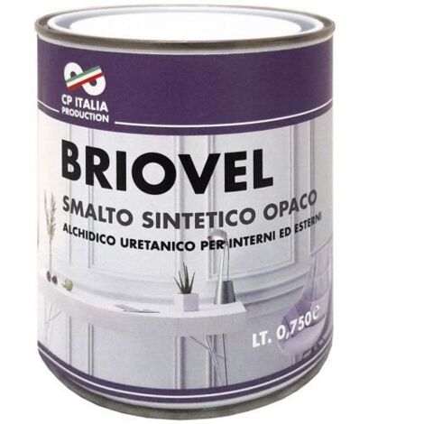 SMALTO BRIOVEL 0,750 L NERO SATINATO 6 PZ