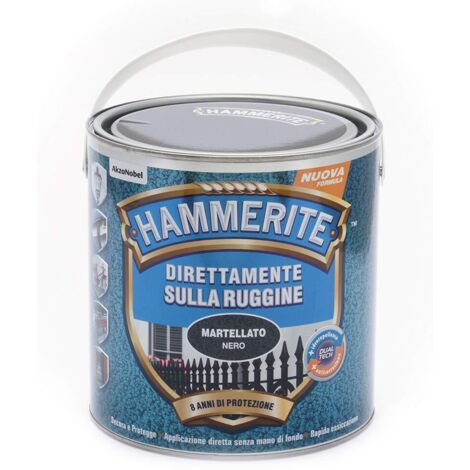Smalto Direttamente sulla Ruggine. Nero martellato (2.5 L). Hammerite