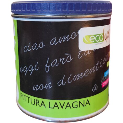 Smalto ecologico effetto lavagna colore nero finitura opaca formato 0.5l ecolux