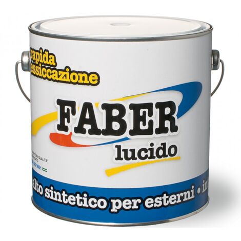 SMALTO “FABER” 2,5LT GRIGIO VAIO 7000 RAPIDA ESSICCAZIONE LUCIDO