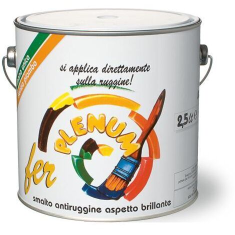 SMALTO """FER-PLENUM""" BRILLANTE 2,5LT BLU SEGNALE 028