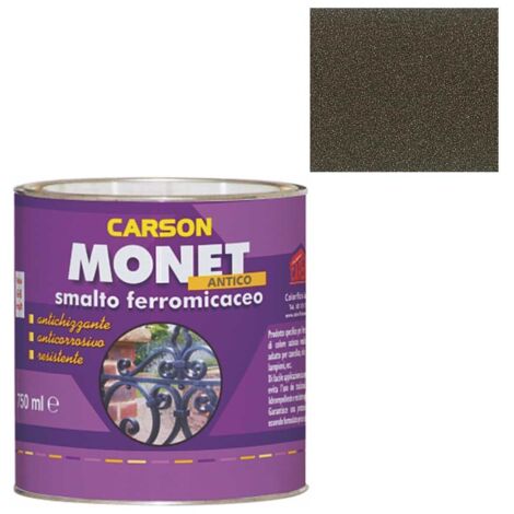 Smalto ferromicaceo anticorrosivo antichizzante Vernice Ferro Battuto Carson Monet Antico 6000 - MARRONE