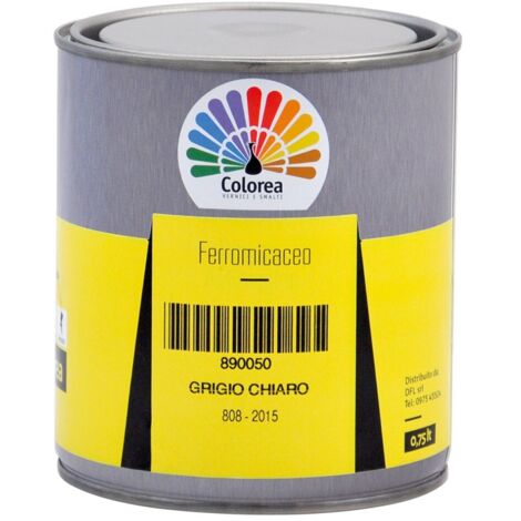 SMALTO FERROMICACEO 'COLOREA' Lt. 2,5 Grigio chiaro 2 PZ
