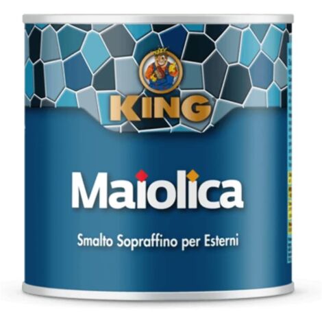 Smalto Maiolica colore oro ricco pallido 100 gr utilizzabile su ferro legno e muro per interni ed esterni