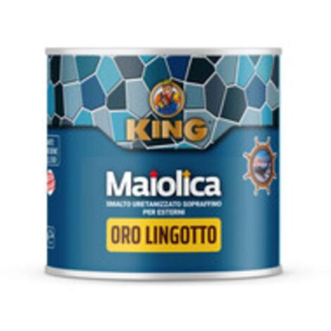 SMALTO MAIOLICA ORO LINGOTTO ESTERNI 100 G - 6 Pezzi