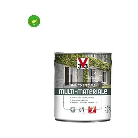 Smalto multimateriale v33 4 in 1 lt 0,50 antracite micaceo