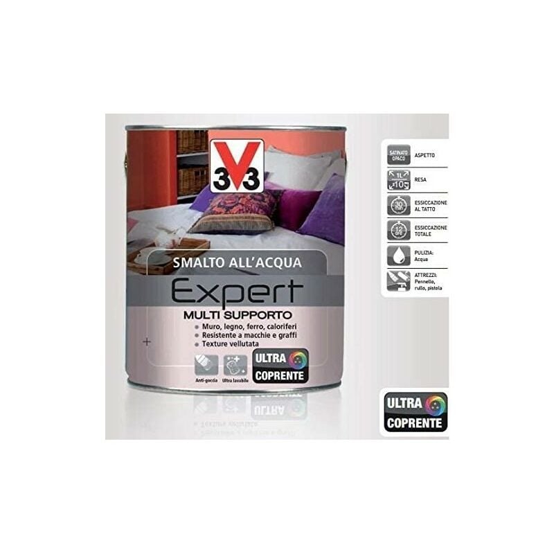 V33 - Smalto Acqua Expert Multisupporto 0.125 Bianco